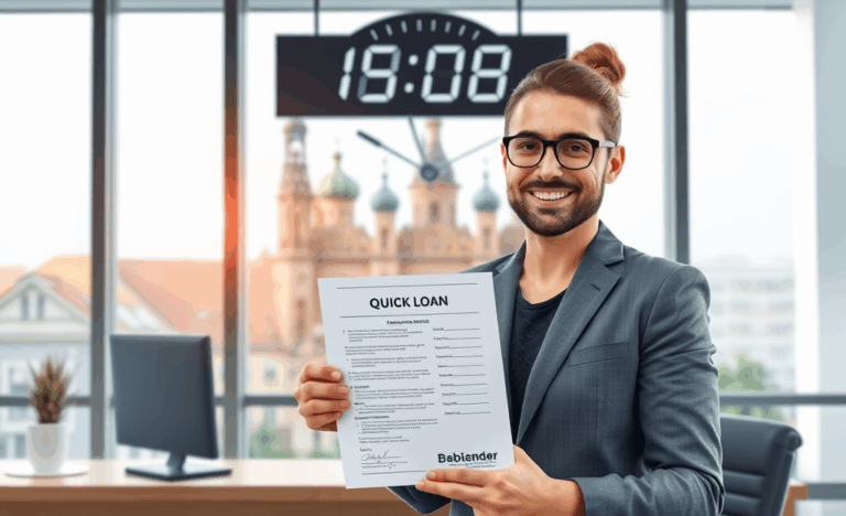 Attēls: Ātra aizdevumu apstiprināšana un saņemšana tiešsaistē.