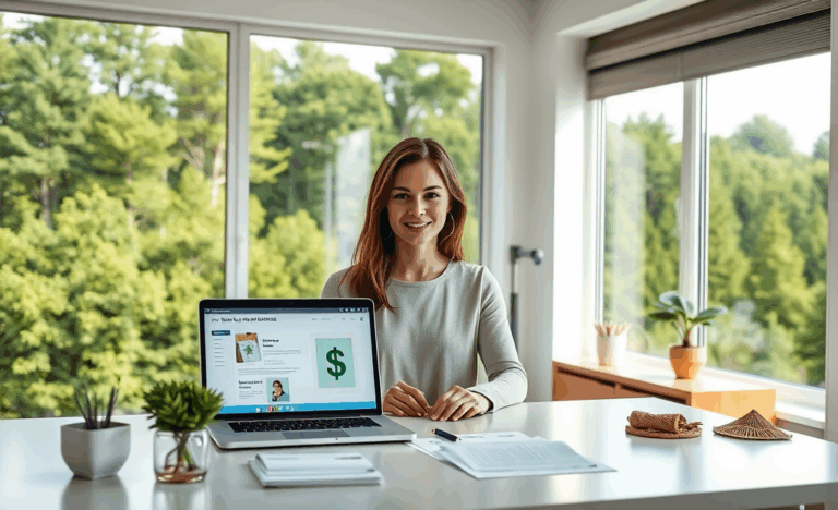 Illustration of a fast credit approval process without guarantees or bureaucracy