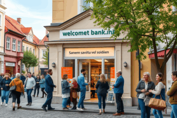 Cilvēks ar prieka seju, turot rokās saņemto kredītu dokumentus