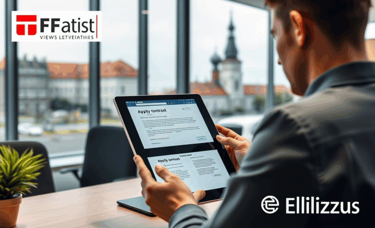 Attēls parāda drošu elektronisko parakstu izmantošanu kredītu saņemšanai.