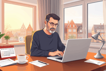 Ilustrācija par tiešsaistes kredītu pieteikšanos no Latvijas Pasta Banka