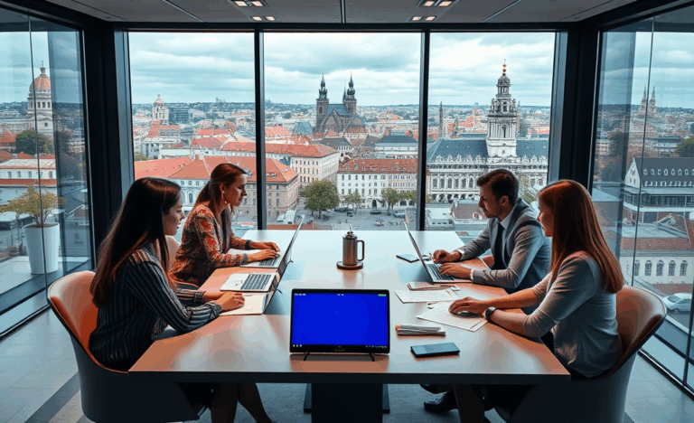 BlueOrange Bank logo uz bankas ēkas fasādes