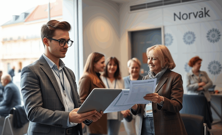 Norvik Banka logo uz baltā fona ar finanšu piezīmju ilustrāciju