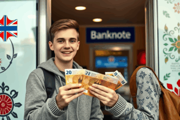 Cilvēks saņem skaidrā naudā Banknote kredītu