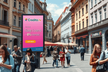 Persona izmanto Credit.lv vietni, lai pieteiktos vienkāršam aizdevumam ar labvēlīgiem nosacījumiem.