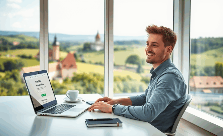 Personas ar portatīvo datoru, izvēloties online kredītu ar Kredits7.